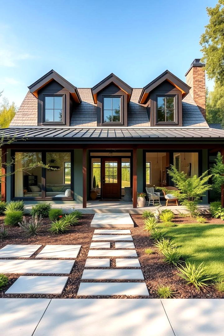 Balanced Proportions and Open Layout - 22 modern cottage house exterior ideas