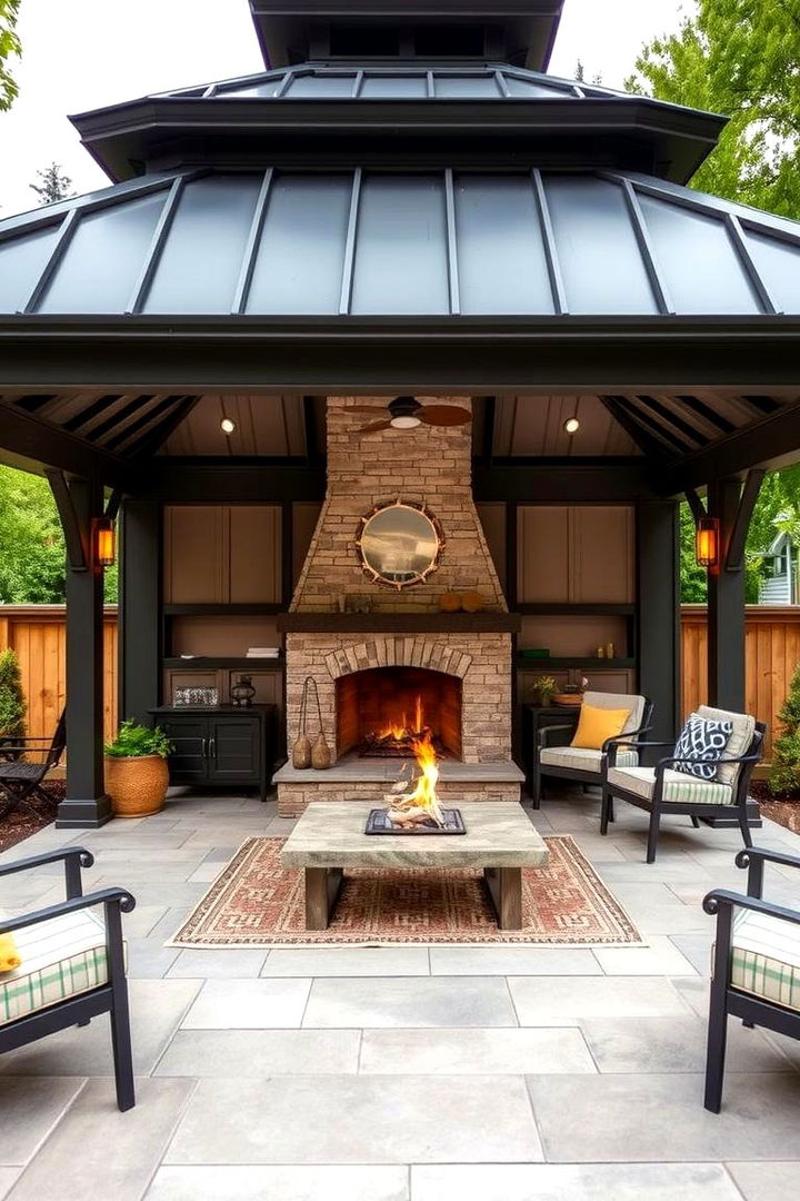 Balancing Budget and Luxury - 22 Gazebo With Fireplace