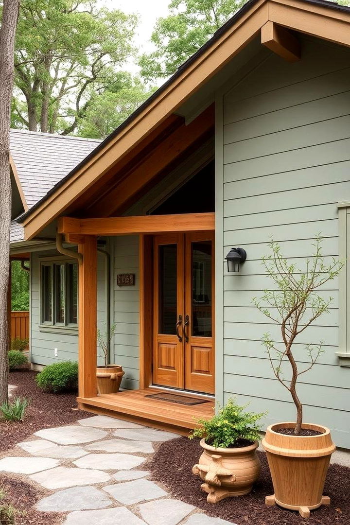 Balancing Nature with Light Green - 22 Light Green House Exterior Ideas