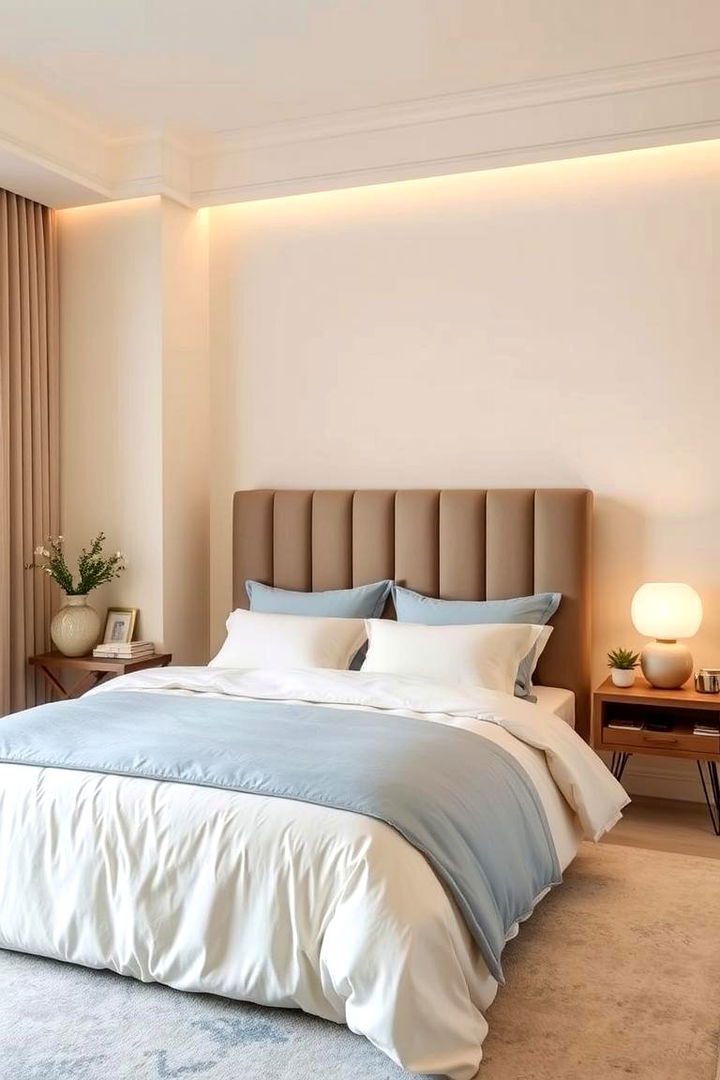 Balancing Warm and Cool Tones - 22 Neutral Bedroom Ideas