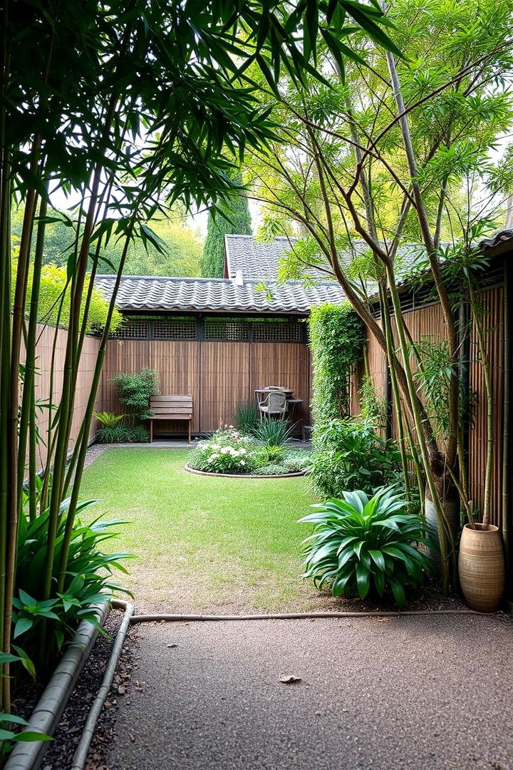 Bamboo Accents Integration - 22 Asian Landscaping Ideas
