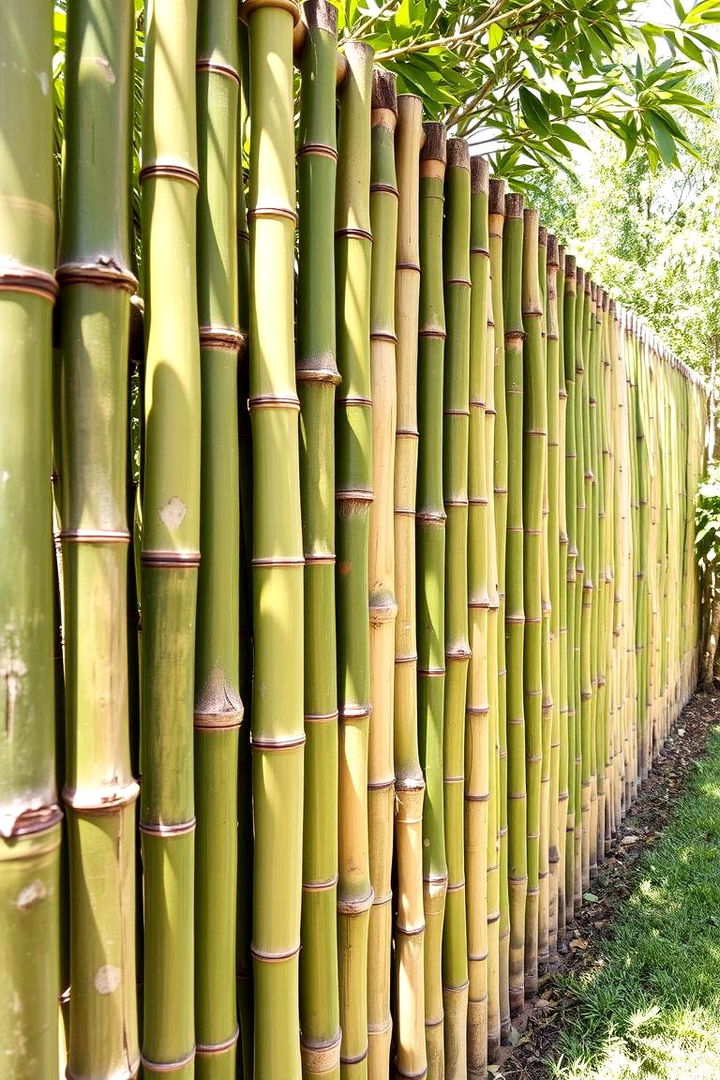 Bamboo Dog Fence for Eco Friendly Option - 22 Dog Fence Ideas