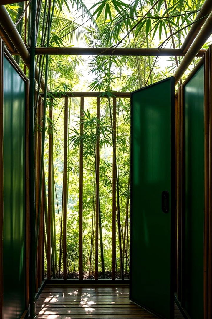Bamboo Enclosed Shower Oasis - 22 Outdoor Shower Ideas