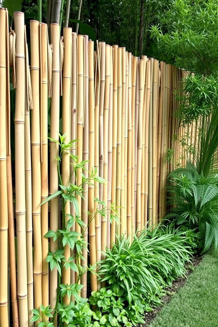 Bamboo Fence Accents - 22 Garden Edging Ideas
