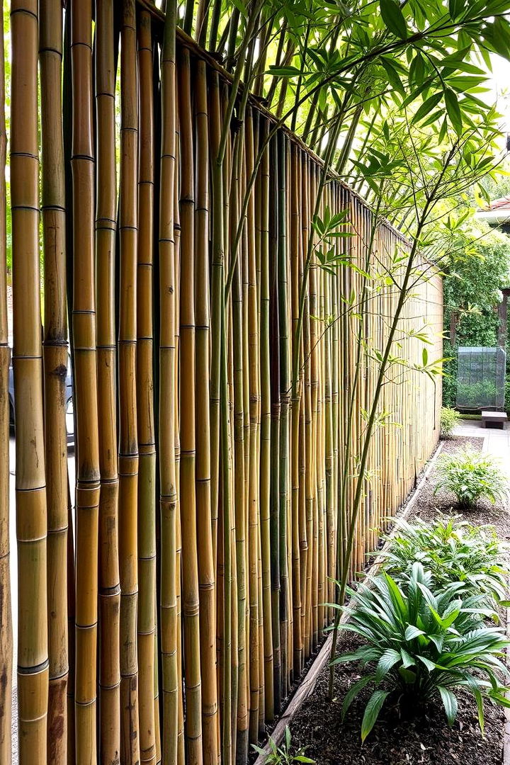 Bamboo Fence Oasis - 22 Backyard Fence Ideas