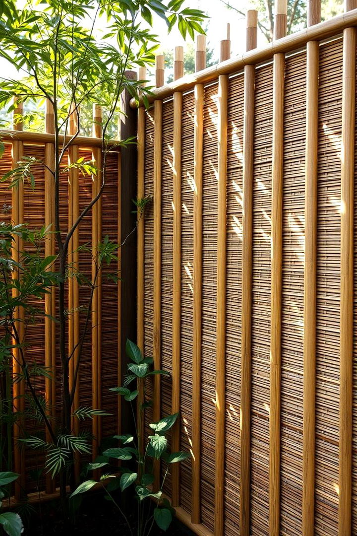 Bamboo Fencing Dividers for a Zen Ambience - 22 Garden Divider Ideas