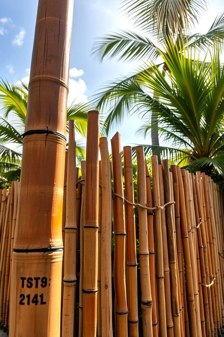 Bamboo Fencing for Natural Touch - 22 Privacy Patio Ideas