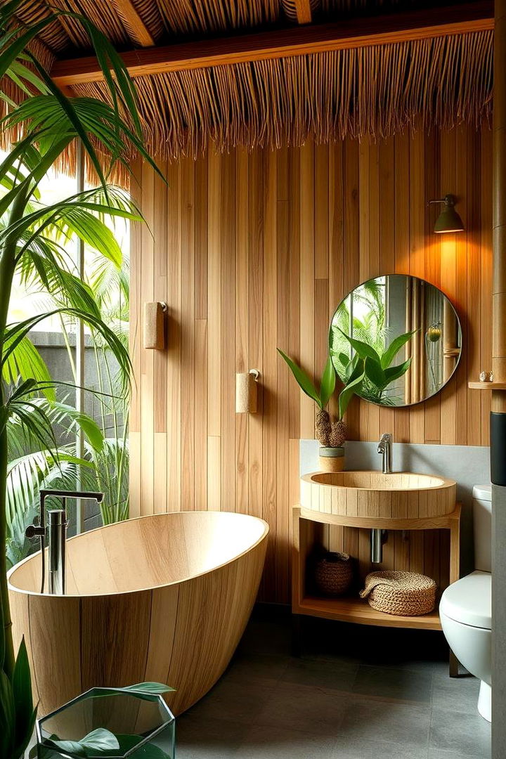 Bamboo Fixtures and Eco Friendly Designs - 22 Tropical Bathroom Ideas