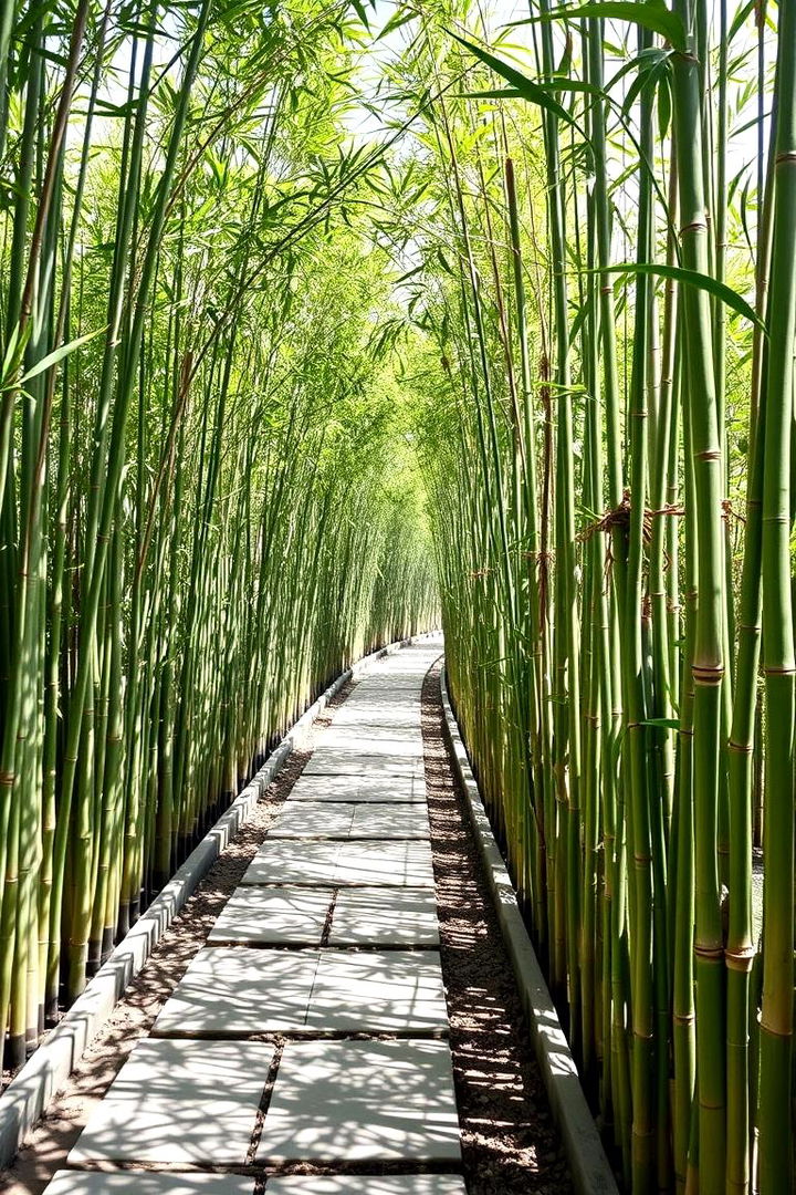 Bamboo Lane Walkway - 22 Natural Walkway Ideas