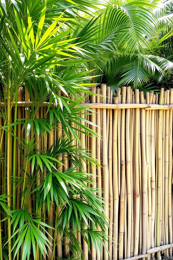Bamboo Privacy Fence - 22 Small Garden Fence Ideas