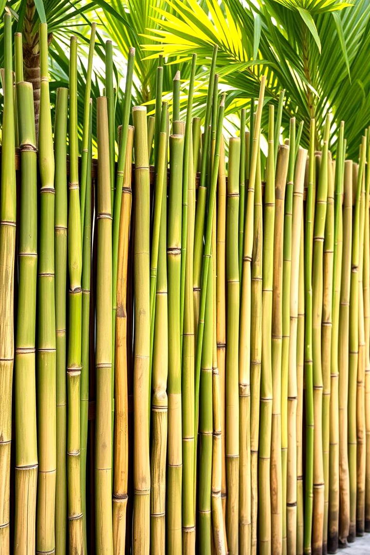 Bamboo Privacy Fence - 22 Cheap Privacy Fence Ideas