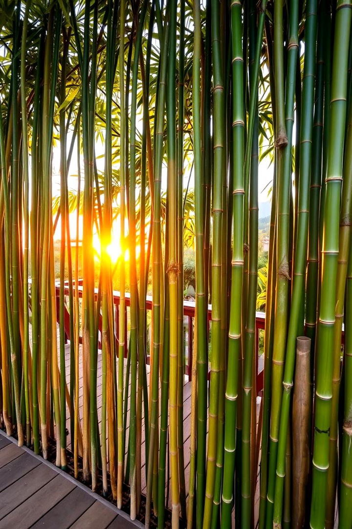 Bamboo Privacy Screening - 22 Deck Privacy Ideas