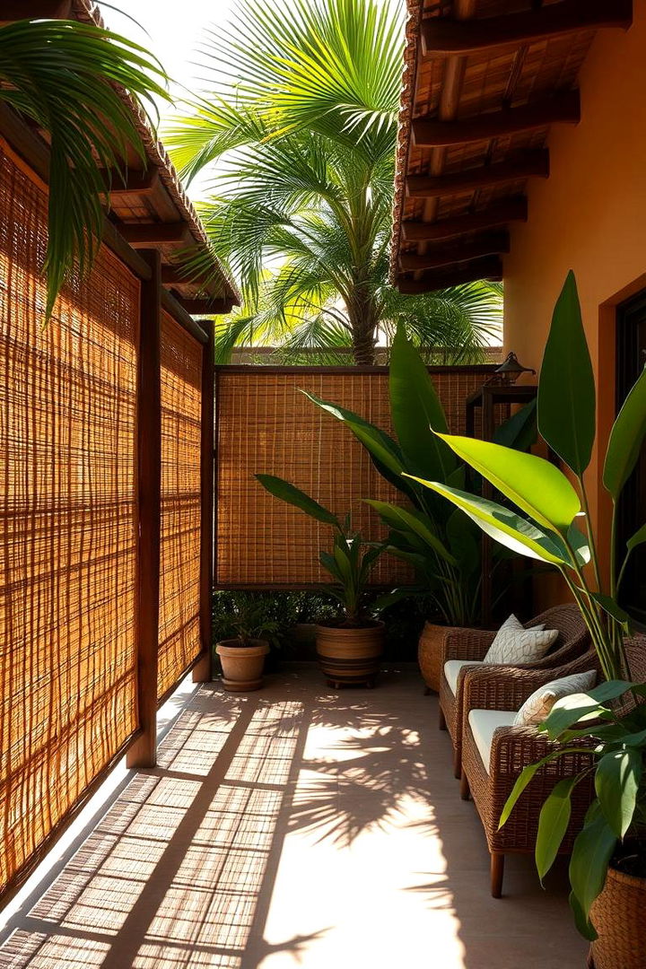 Bamboo Screens for Natural Privacy - 22 Patio Privacy Ideas