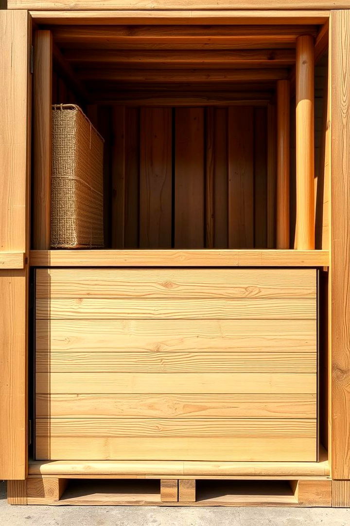 Bamboo Storage Warehouse Box - 22 Outdoor Toy Storage Ideas