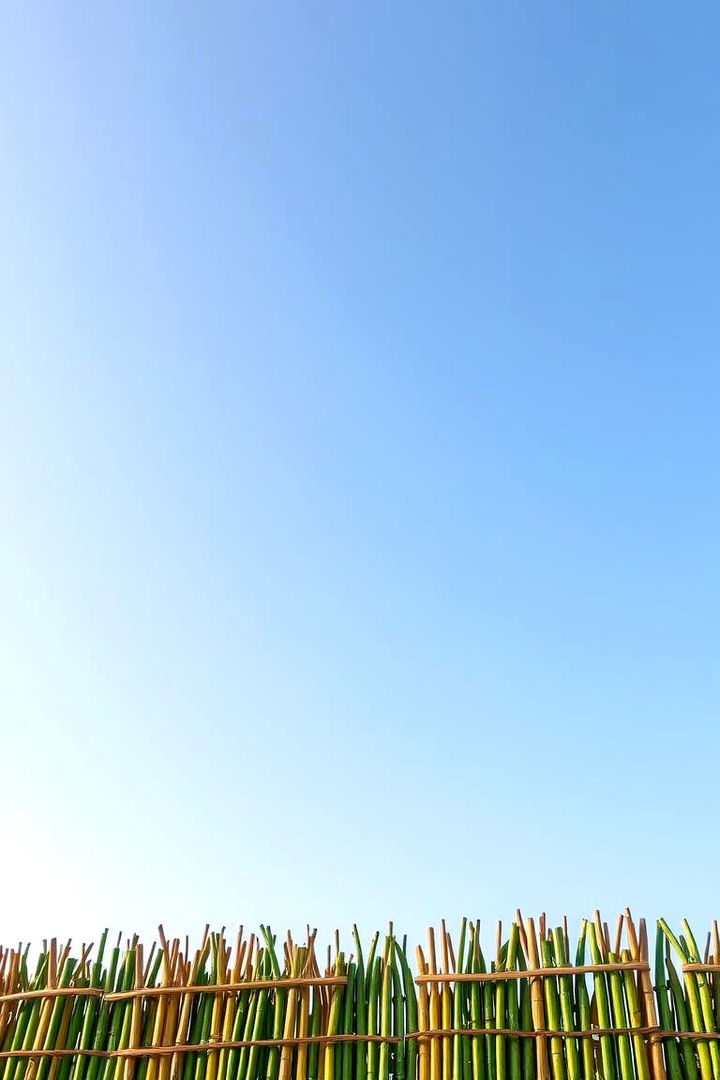 Bamboo Temporary Barrier - 22 Temporary Fence Ideas