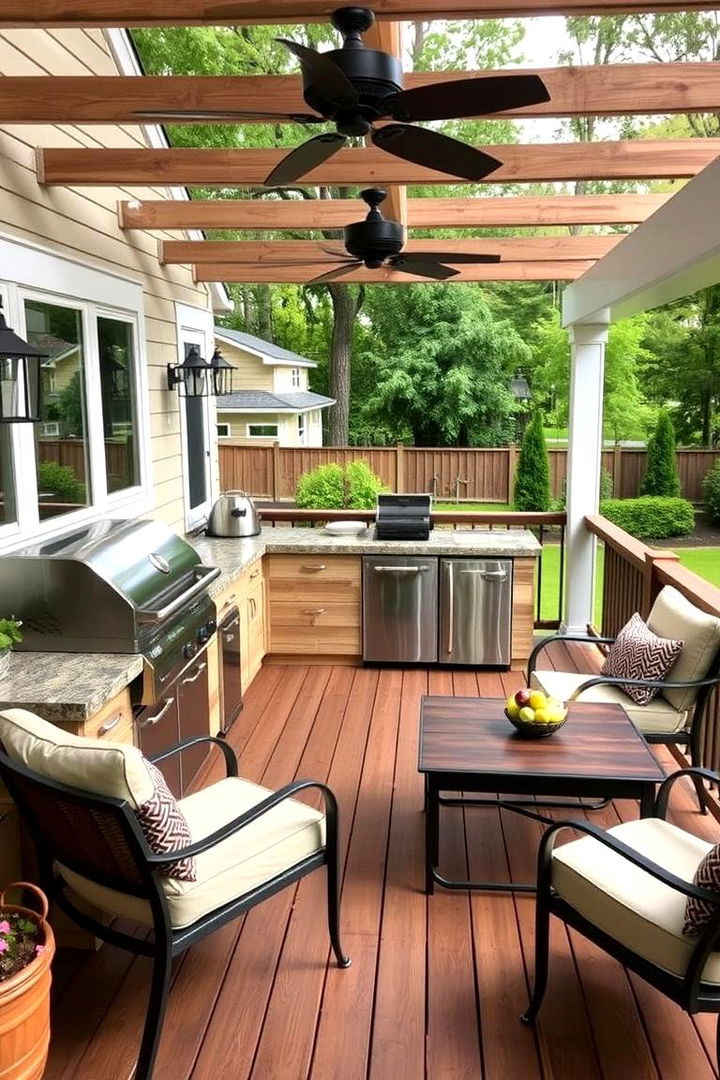 Barbecue and Entertaining Deck - 22 Backyard Deck Ideas