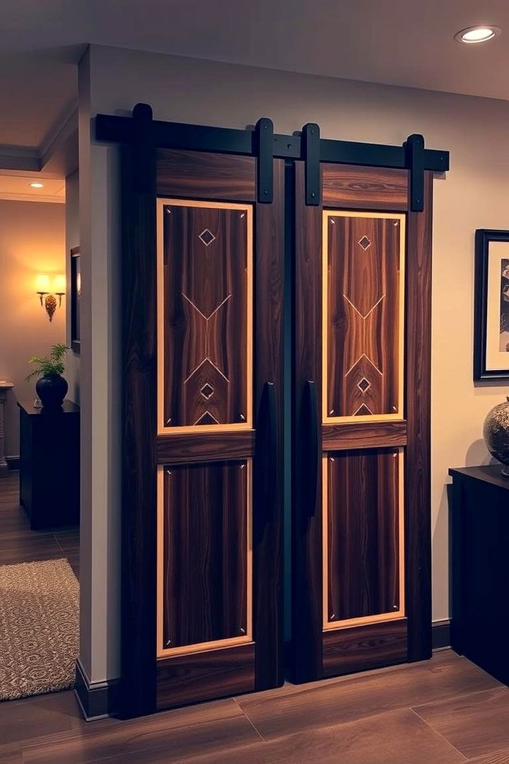Barn Doors with Decorative Inlays - 22 Barn Door Ideas