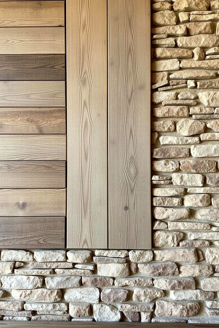 Barnwood and Stone Brick A Rustic Blend - 22 Barnwood Accent Wall Ideas