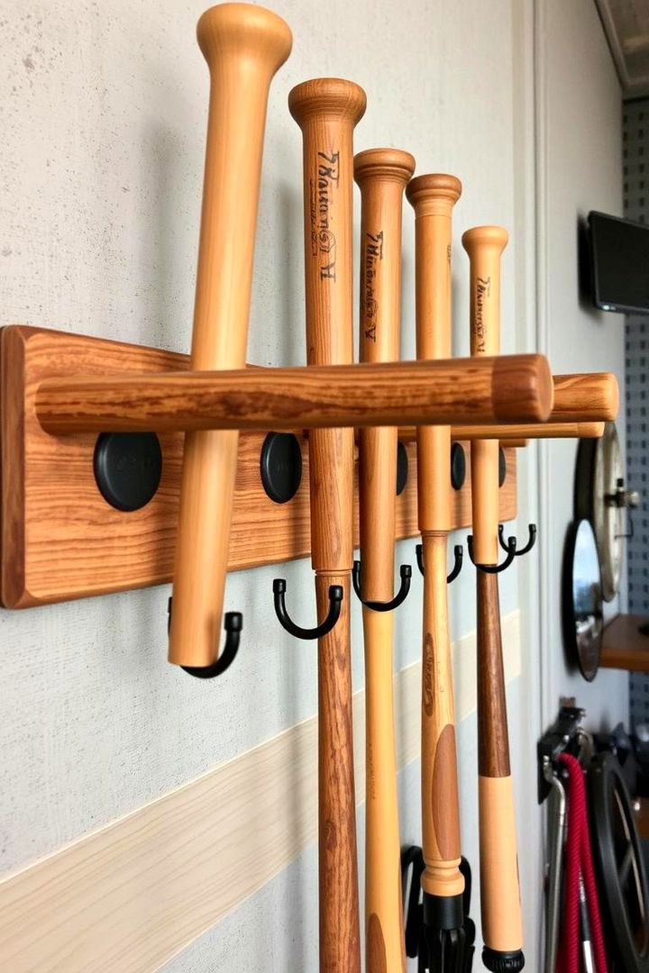 Baseball Bat Decor Accents - 22 Baseball Room Decor Ideas