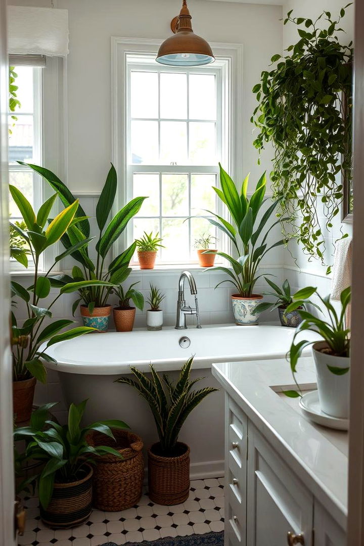 Bathroom Greenery Incorporation - 22 Bathroom Staging Ideas