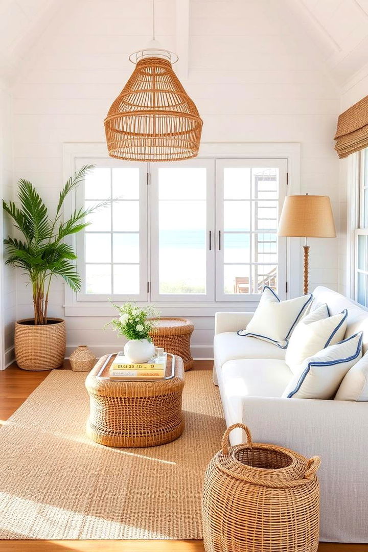 Beach House Charm with Natural Decor - 22 Coastal Bedroom Ideas