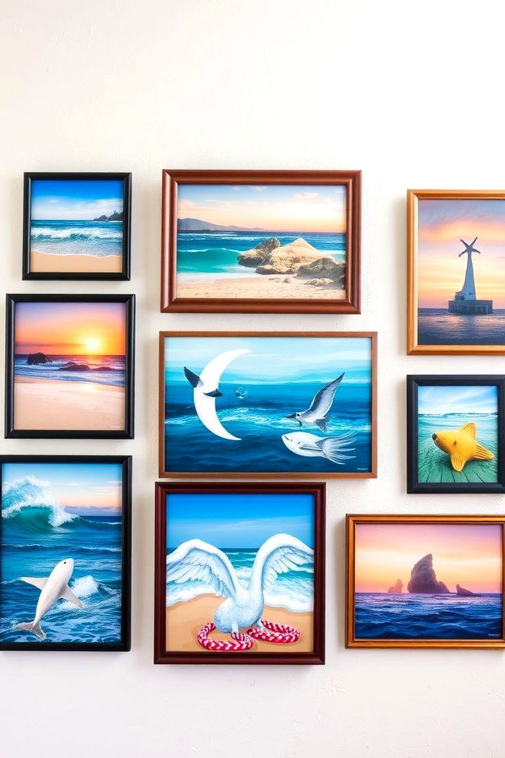 Beach Inspired Artwork - 22 Beach House Decor Ideas