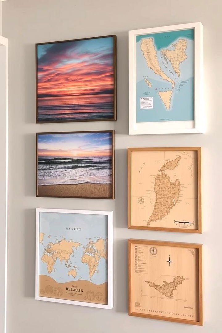 Beach inspired Wall Art - 22 Coastal Bedroom Ideas