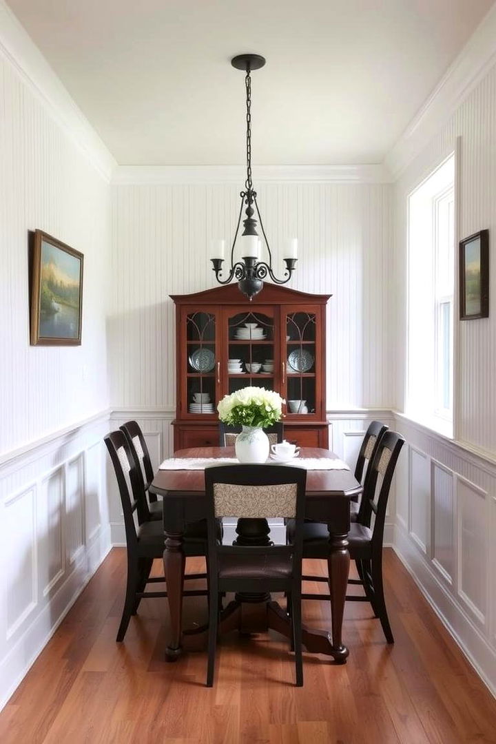 Beadboard Charm - 22 Dining Room Wainscoting Ideas