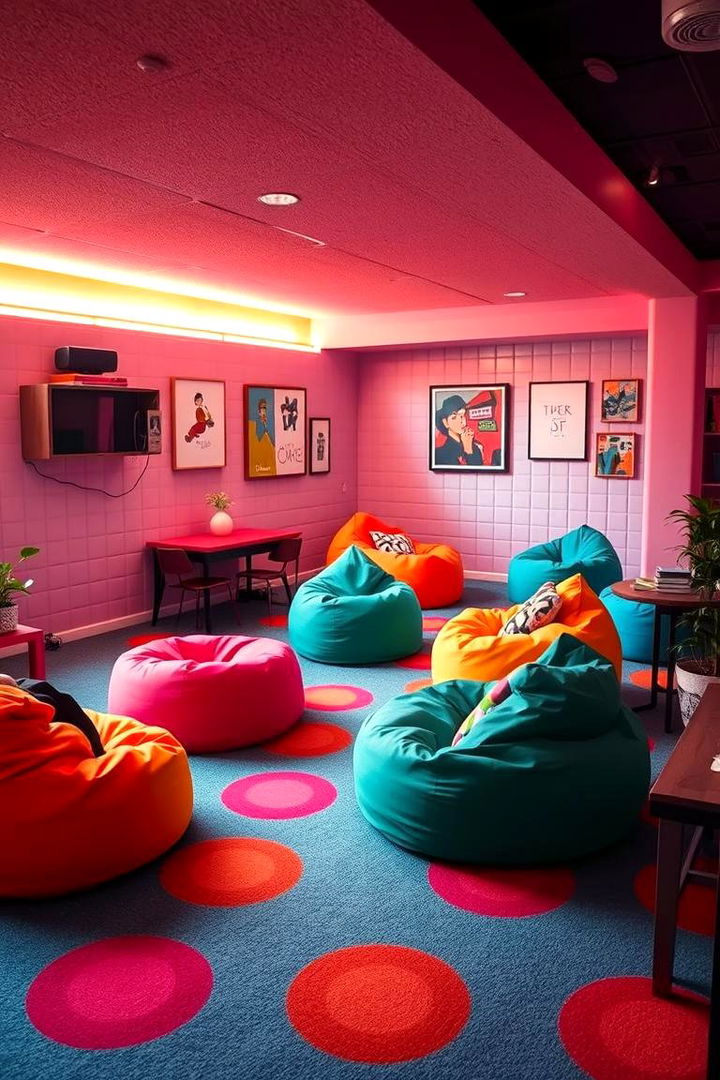 Bean Bag Seating - 22 90s Bedroom Decor Ideas