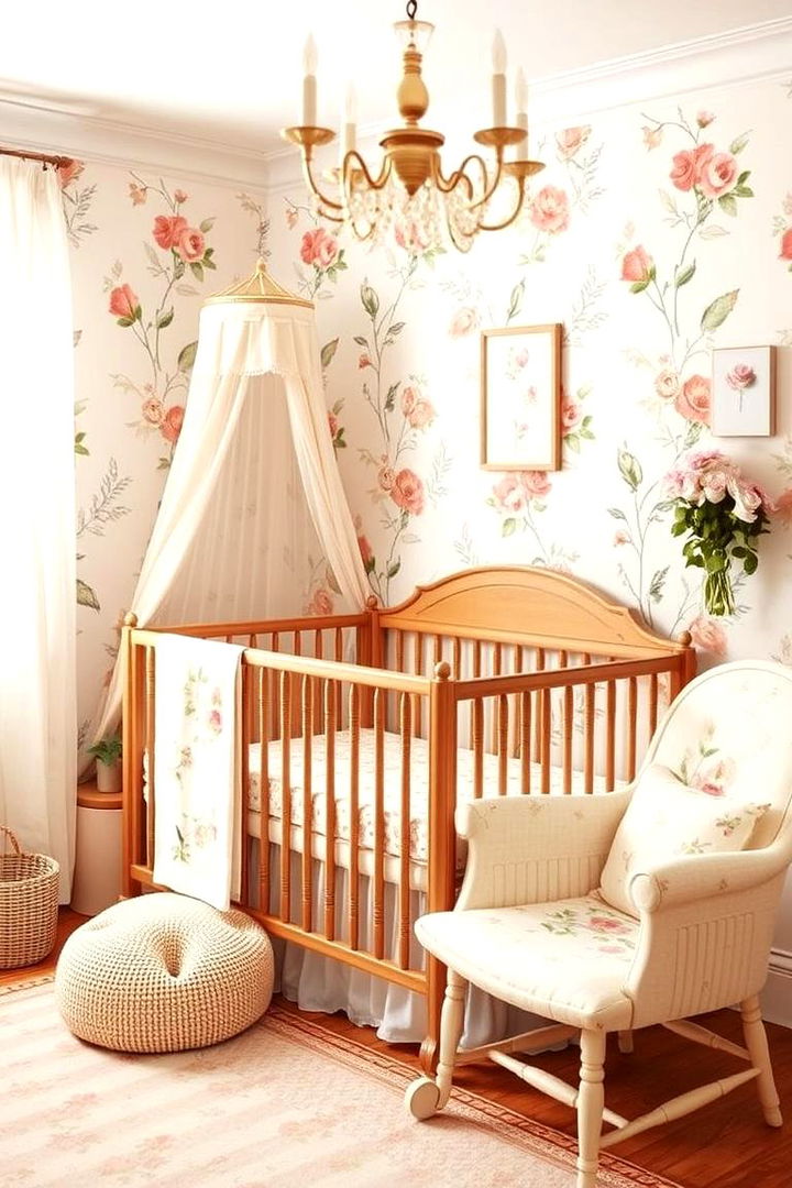 Beautiful Quaint Floral Themes - 22 Vintage Nursery Ideas