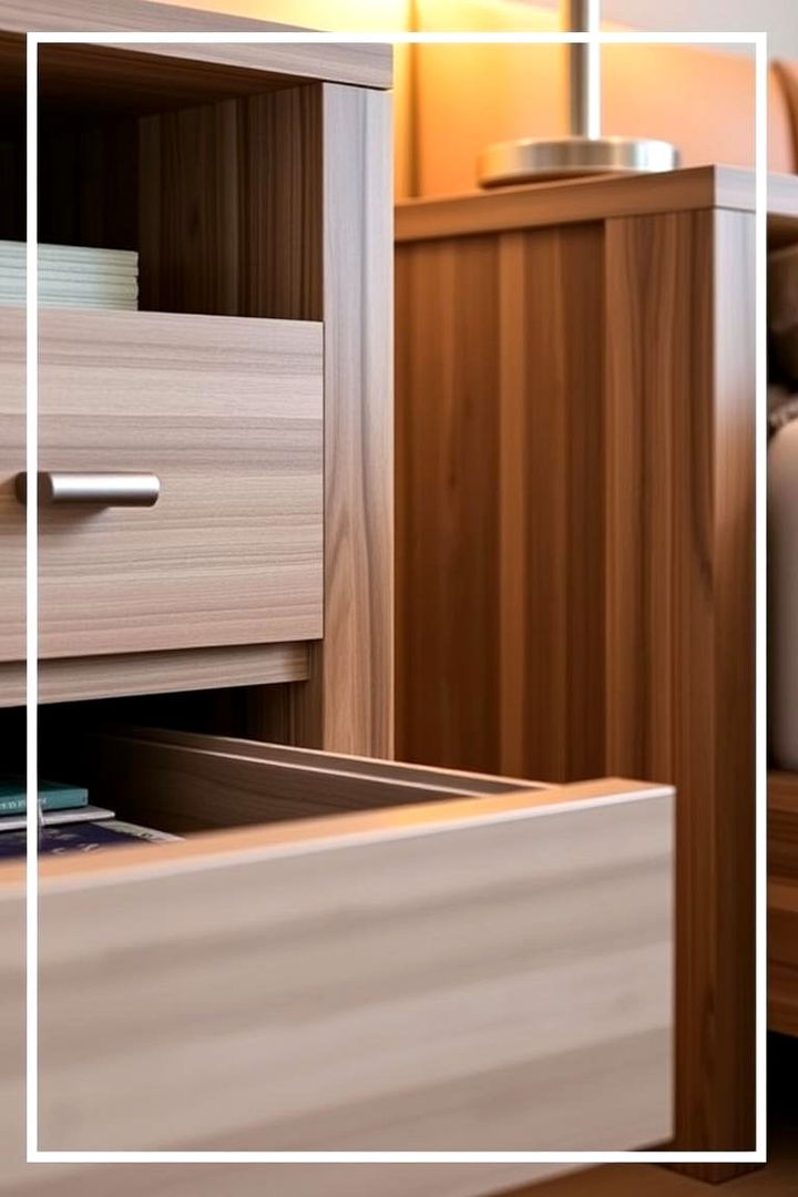 Bedside Tables with Storage - 22 Bedding Storage Ideas