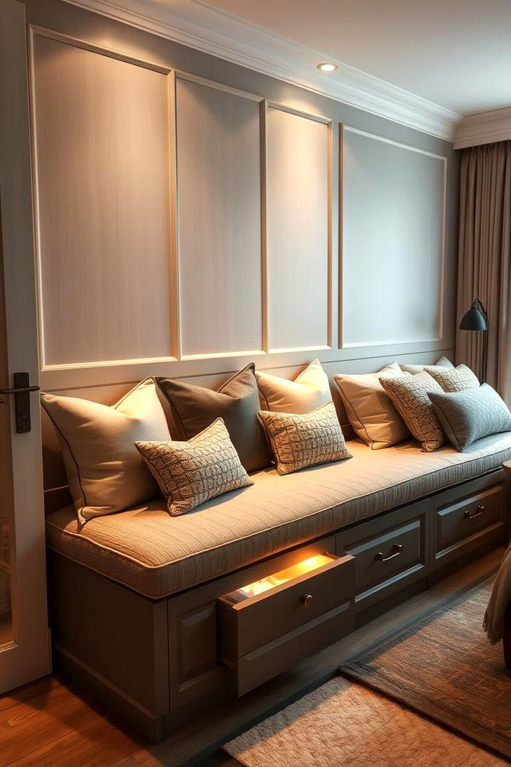 Bench Seating with Storage - 22 Bedroom Storage Ideas