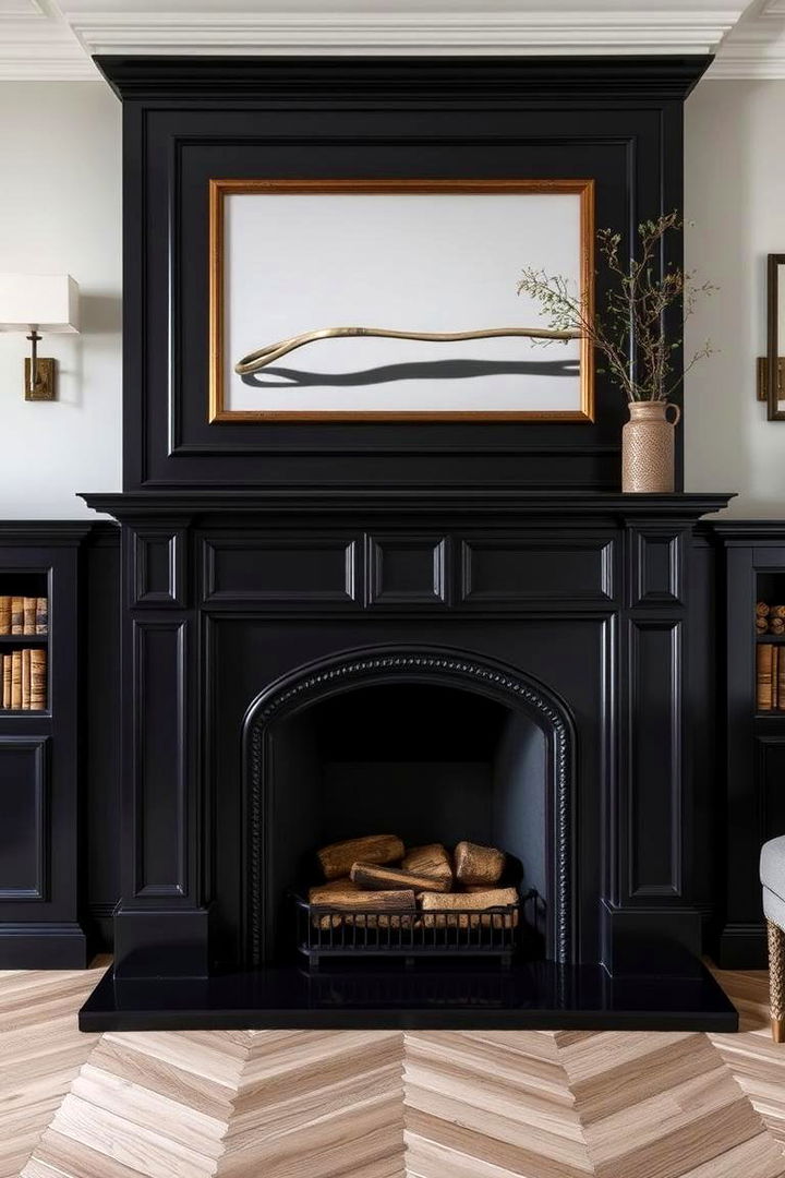 Bespoke Custom Black Fireplaces - 22 Black Fireplace Ideas