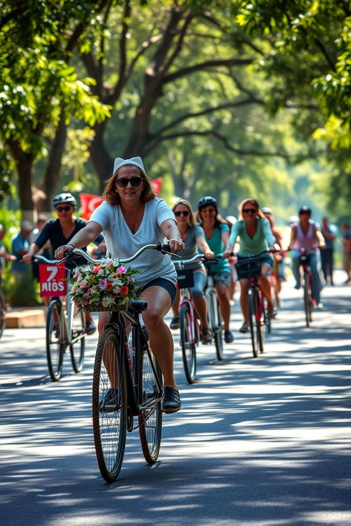 Bicycle Parade Exit - 22 Wedding Send-off Ideas