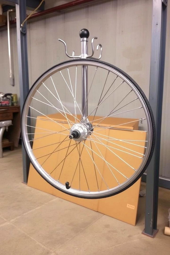 Bicycle Wheel Hat Rack - 22 Hat Rack Ideas