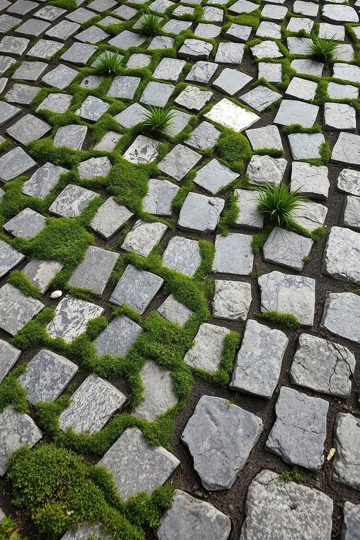 Biophilic Cobblestone Design - 22 Cobble Stone Walkway Ideas