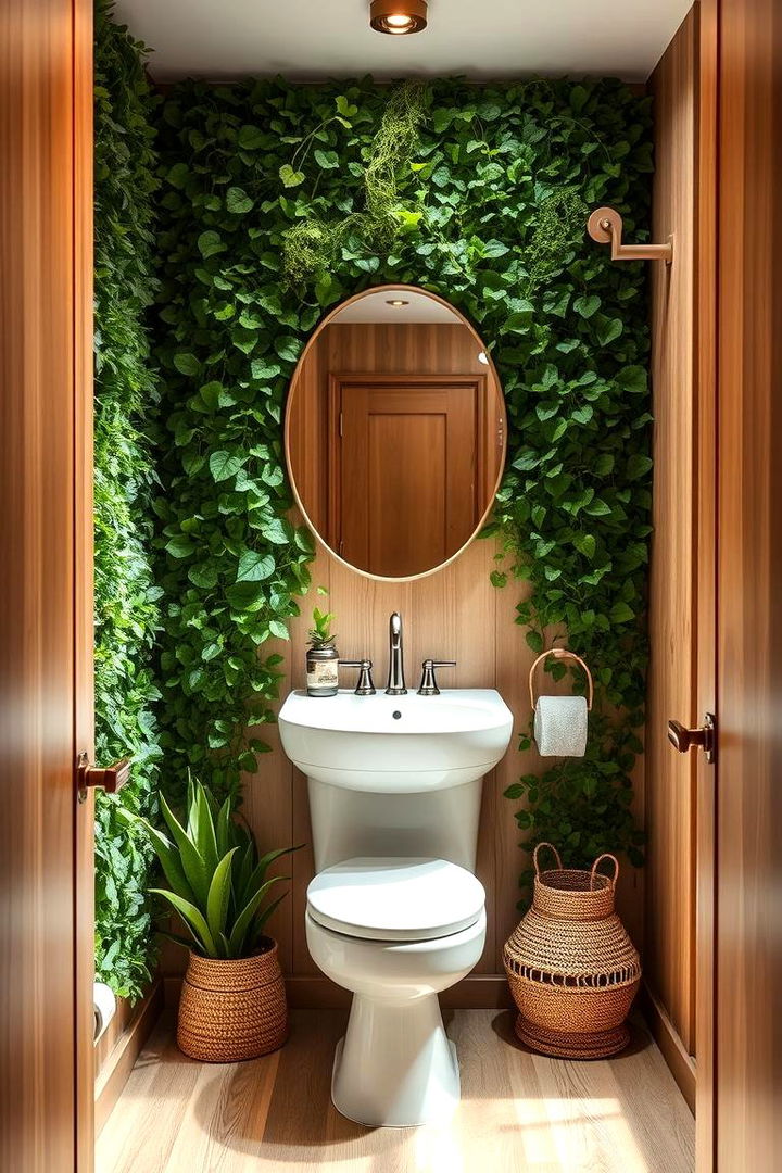 Biophilic Design Elements - 22 Green Powder Room Ideas