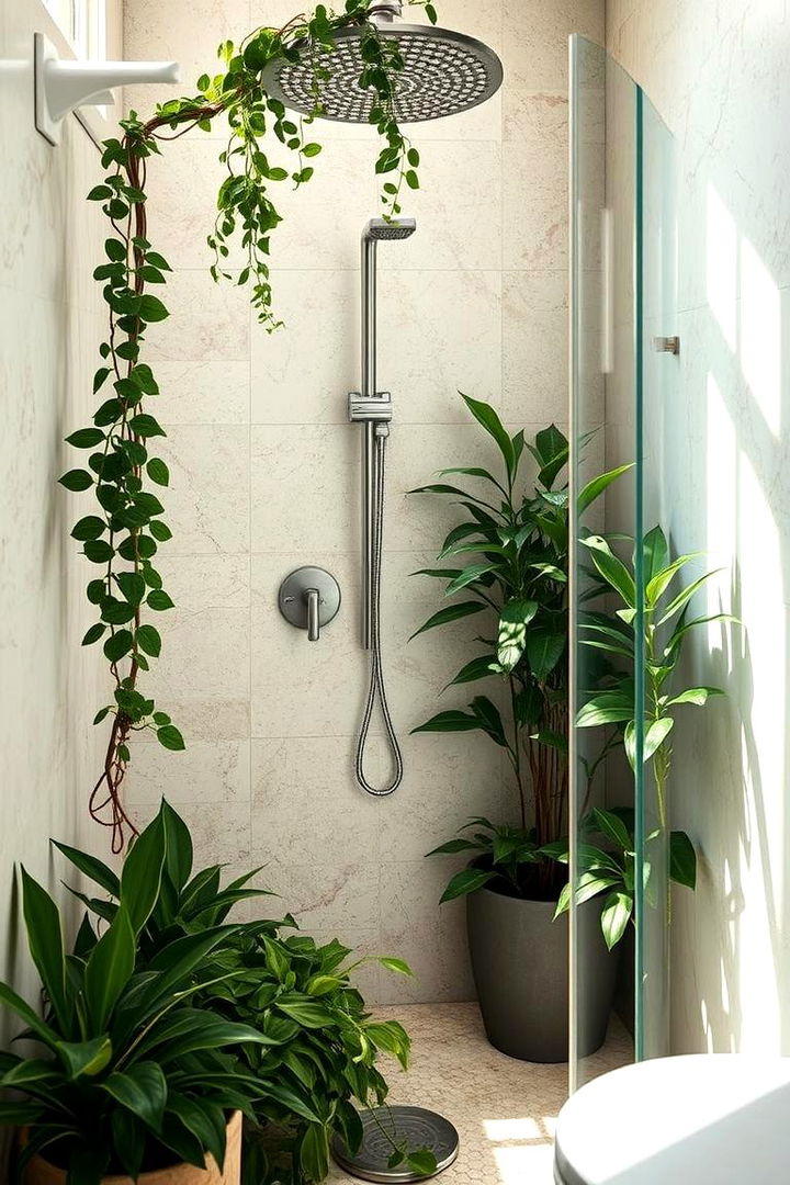 Biophilic Design Integration - 22 Corner Shower Ideas