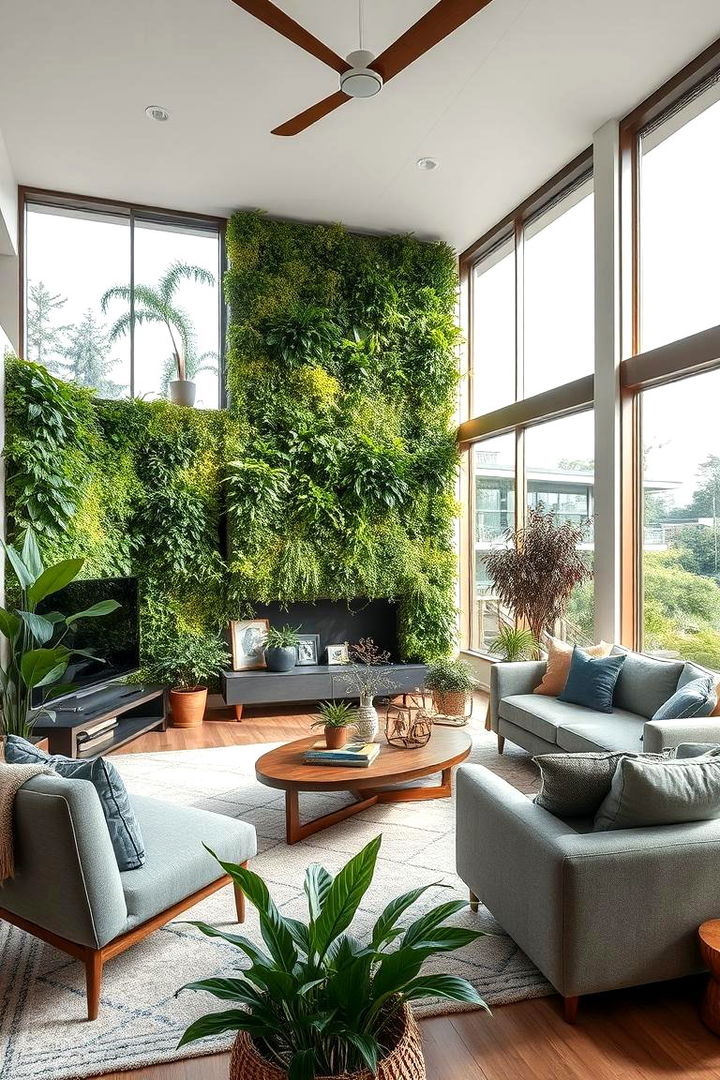Biophilic Design Integration - 22 Earthy Living Room Decor Ideas