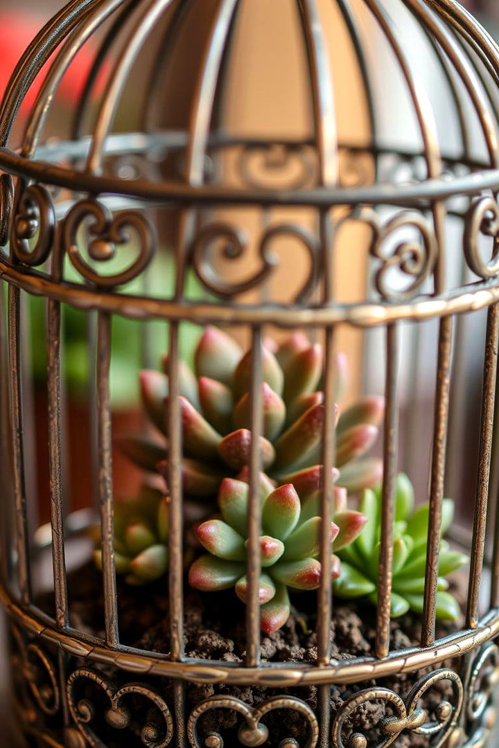 Birdcage Terrariums - 22 Gothic Garden Ideas