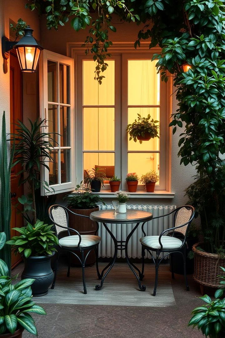 Bistro Style Green Retreat - 22 Green Balcony Ideas