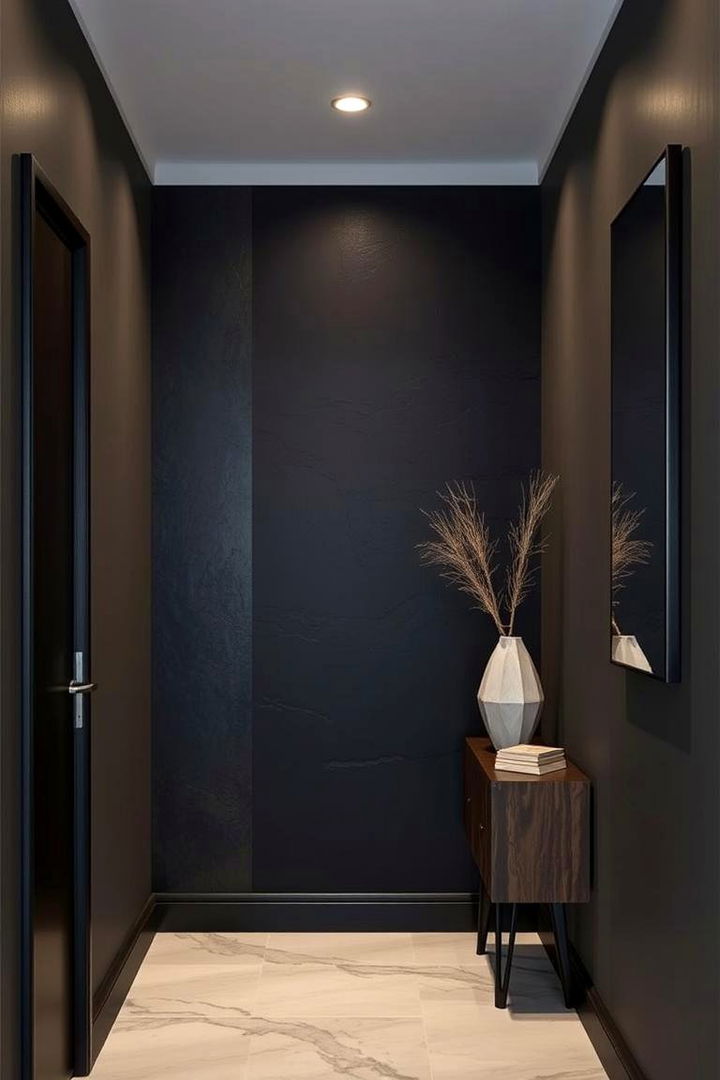 Black Accent Walls for Impact - 22 Black Hallway Ideas