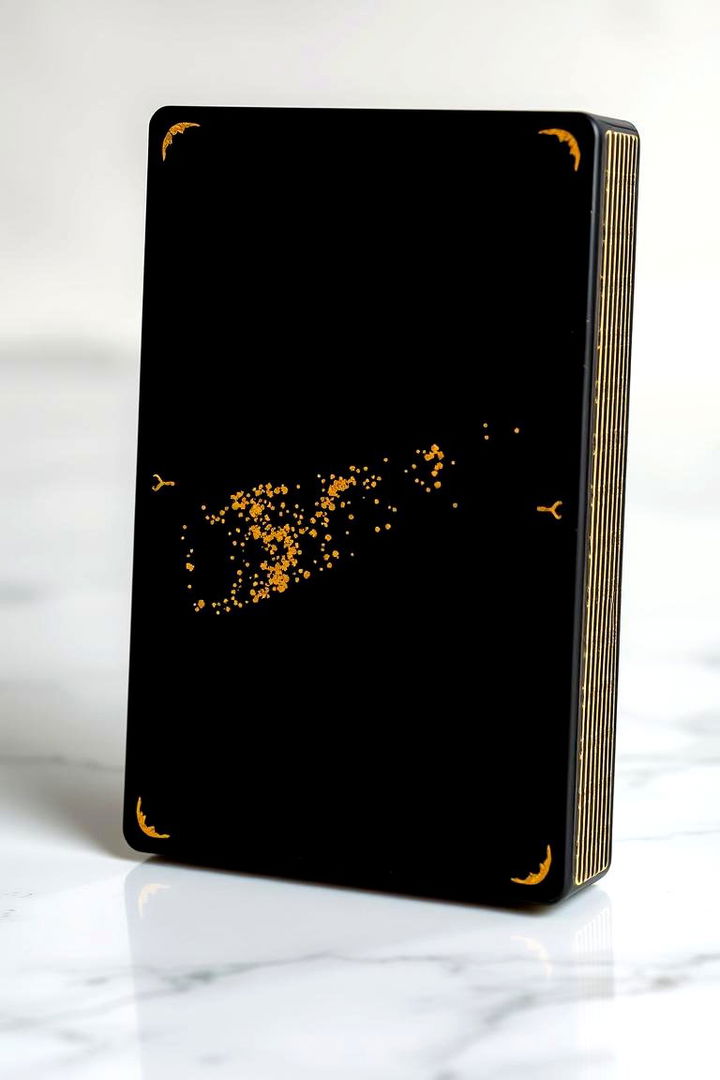 Black Deck with Gold Foil - 22 Black Deck Ideas