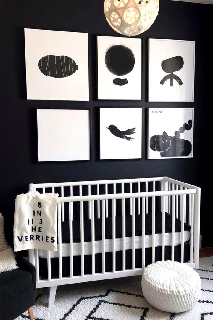 Black Inspired Nursery Art - 22 Black Nursery Ideas