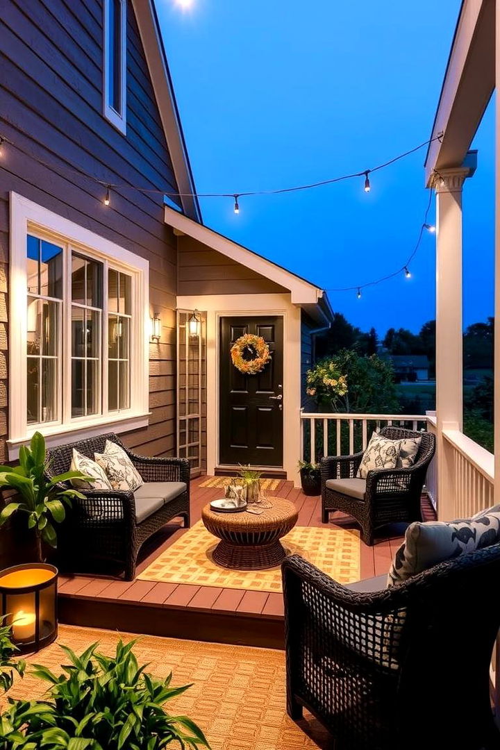 Black Porch with Eco Friendly Elements - 22 Black Porch Ideas