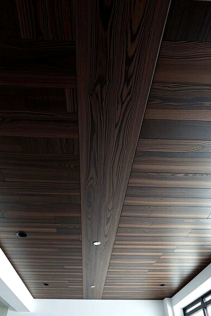 Black Wooden Paneling - 22 black ceiling ideas