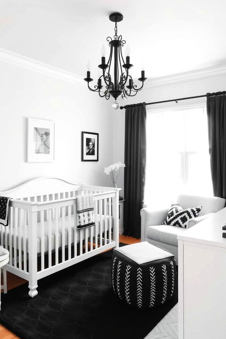 Black and White Contrast Themes - 22 Black Nursery Ideas