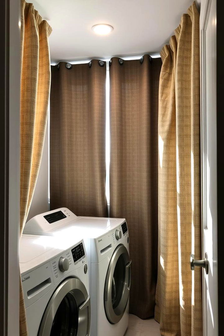 Blackout Materials for Privacy - 22 Laundry Room Curtain Ideas