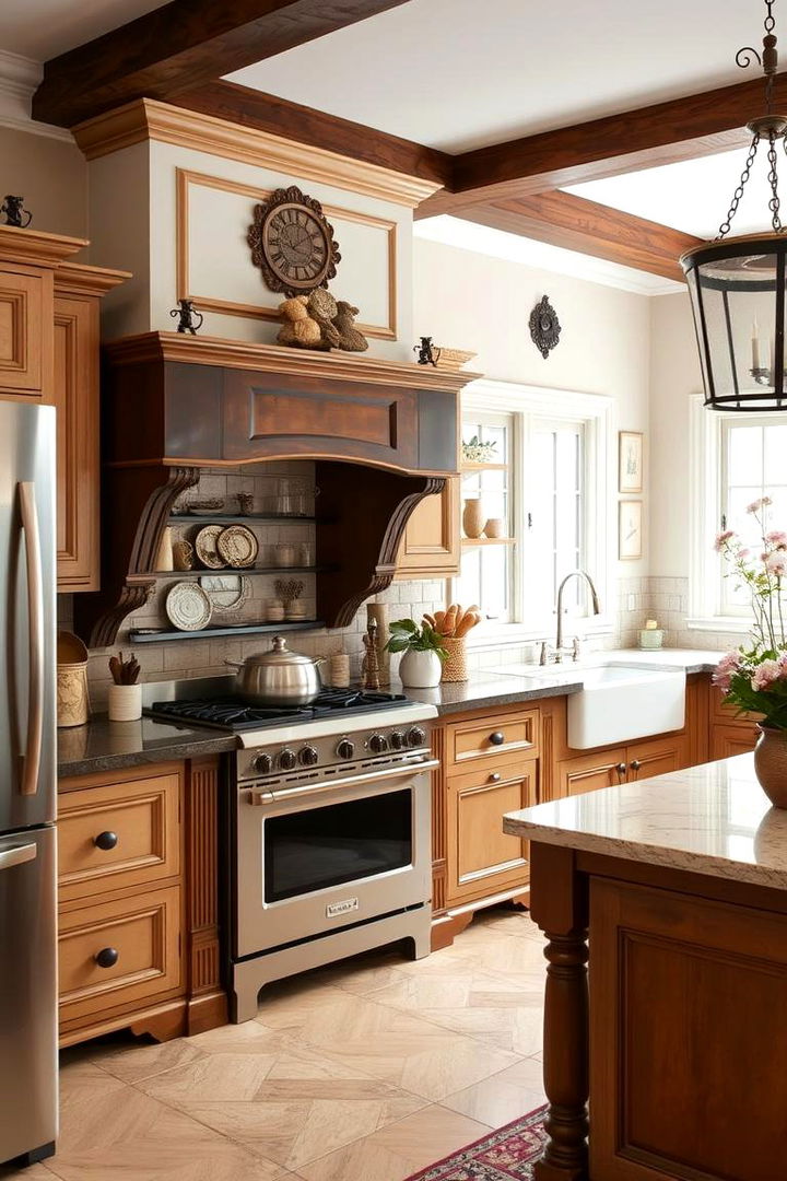 Blend of Traditional and Modern Elements - 22 Japanese Style Kitchen Ideas
