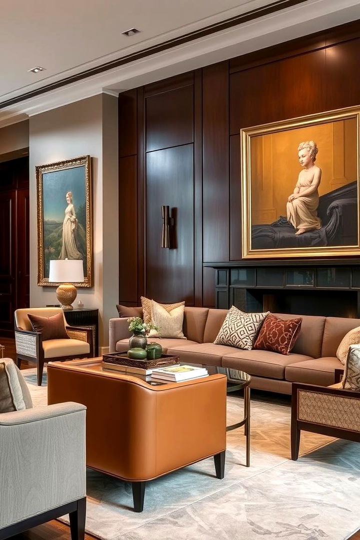 Blending Artistry with Tradition - 22 Transitional Living Room Ideas